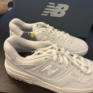 NEW BALANCE 550 WHITE/GREY SHOES